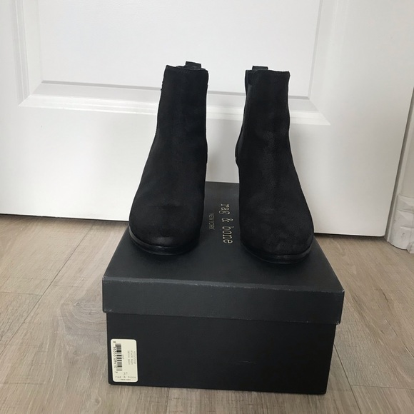 Rag & Bone Devon black waxy boot size 7* - Picture 2 of 7